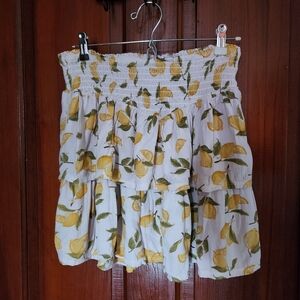 Arizona Jeans Lemon Print Skirt Medium